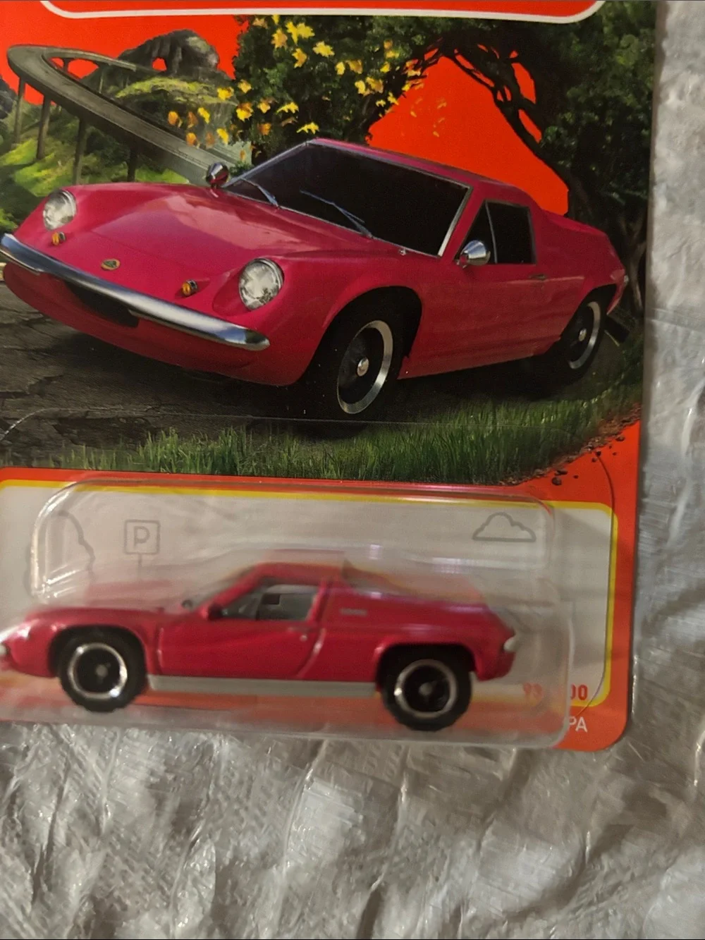 Matchbox Lotus Sports Car - Bright Pink Die-Cast